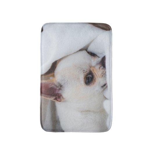 あなたのペット犬の子犬カスタムの写真chihuahua バスマット (正面縦)