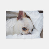 あなたのペット犬の子犬カスタムの写真chihuahua フリースブランケット (正面(横))