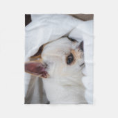 あなたのペット犬の子犬カスタムの写真chihuahua フリースブランケット (正面)