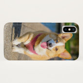 あなたのペンブロークのウェルシュコーギーのあなた自身の写真を挿入して下さい Case-Mate iPhoneケース (裏面(横))