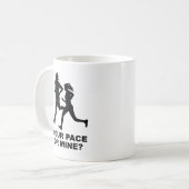 あなたのペースか私の? コーヒーマグカップ (正面左)