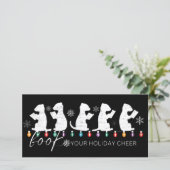 あなたのホリデーシーズンを華やかに彩る、面白いクリスマスのフェレットたちを予約しよう シーズンカード (スタンド正面)