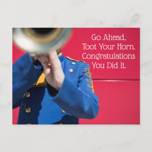 あなたのホーンをトート – バンドプレーヤー ポストカード (正面)