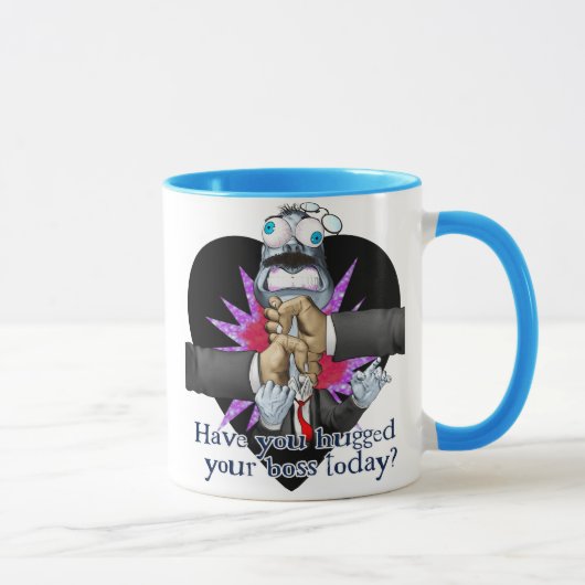 あなたのボスのマグを抱き締めて下さい マグカップ (右)