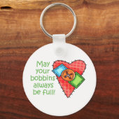 あなたのボビンはいつも一杯でありますように! キーホルダー (正面)