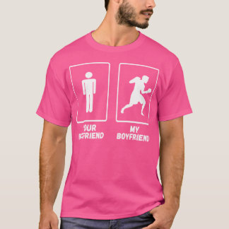 あなたのボーイフレンドボクシングボクサーボクシンググローブキックボシ Tシャツ