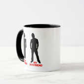 あなたのボーイフレンド。 私のボーイフレンド マグカップ (正面左)