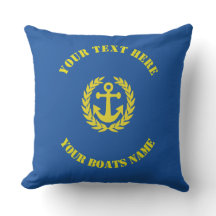 あなたのボートの名前のいかりのデザイン