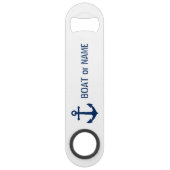 あなたのボートまたは名前航海のヴィンテージいかり白 スピード栓抜き (正面)