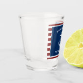 あなたのボート名いかり ショットグラス (左)