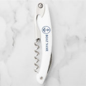 あなたのボート名クラシックいかりシーオンホワイト ソムリエナイフ (正面)