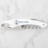 あなたのボート名クラシックいかりシーオンホワイト ソムリエナイフ (正面)