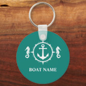 あなたのボート名シーホースいかりsh00a キーホルダー (正面)