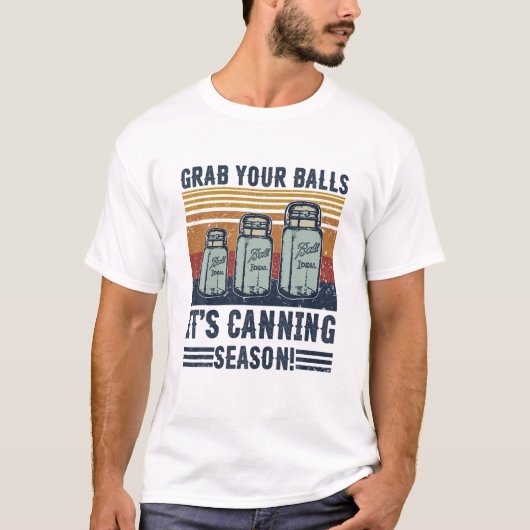 あなたのボールを掴む缶詰の季節のヴィンテージ Tシャツ (正面)