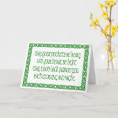 あなたのポケットは重いセント・パトリックのデイカード カード (黄色い花)