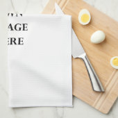 あなたのポートレートの台所タオルをカスタマイズ キッチンタオル (四つ折り)