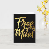 あなたのマインド ゴールデン名言 カード (黄色い花)