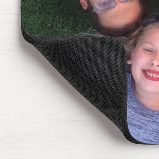 あなたのマウスパッドを個人化するために家族の写真を加えて下さい マウスパッド (コーナー)