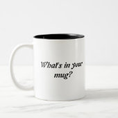 あなたのマグに何がありますか。 -車の眺め ツートーンマグカップ (左)