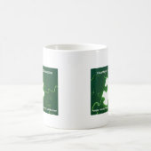 あなたのマグを挙げて下さい コーヒーマグカップ (中央)