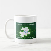 あなたのマグを挙げて下さい コーヒーマグカップ (左)