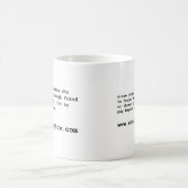 あなたのマグを挙げて下さい コーヒーマグカップ (中央)