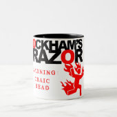 あなたのマグを挙げて下さい ツートーンマグカップ (中央)