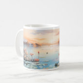 あなたのマグカップに蓮の花 コーヒーマグカップ (正面左)