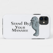 あなたのマナティーを待機して下さい Case-Mate iPhoneケース (裏面(横))