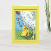 あなたのママを抱き締め、ベビーのシックは母のヘンを愛空白のす カード (正面)