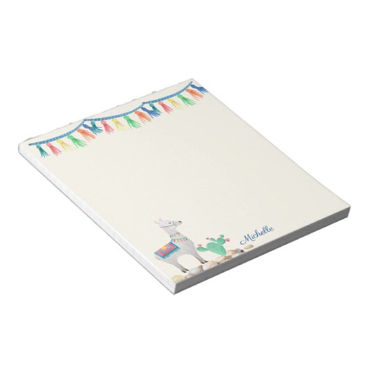 あなたのママラマのために名前を追加します母の日の贈り物 ノートパッド (アングル)