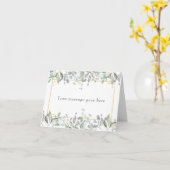 あなたのメッセージを牧場に Sage + Lilac カード (黄色い花)