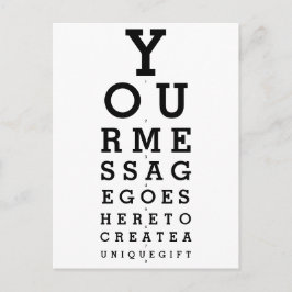 あなたのメッセージ眼科チャート ポストカード