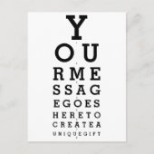 あなたのメッセージ眼科チャート ポストカード (正面)