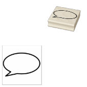 あなたのメッセージ スピーチ バブル ファン レトロ コミックブック ラバースタンプ (押印)