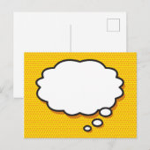 あなたのメッセージ・ソートバブル・ファン・レトロ・コミックブック 案内ポストカード (正面/裏面)