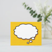 あなたのメッセージ・ソートバブル・ファン・レトロ・コミックブック 案内ポストカード (スタンド正面)