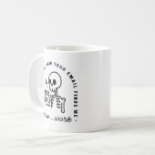 あなたのメールが私を疲れ果てて面白いことに見つけた方法 コーヒーマグカップ (正面左)