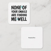 あなたのメールはどれも私を良く見つけていない ノートカード (正面/裏面)