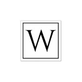 あなたのモノグラムが特徴的なユニークな木製アートスタンプ ラバースタンプ (インプリント)