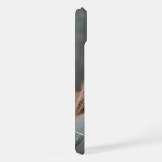 あなたのモノグラムと絡み合った愛のハート iPhoneケース (右側面)