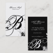 あなたのモノグラムをカスタマイズ 名刺 (正面/裏面)