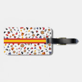 あなたのモノグラムを加える旗が付いているスペインの項目 ラゲッジタグ (裏面横)