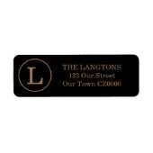 あなたのモノグラムクラシックの金ゴールドブラック ラベル (正面)