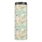 あなたのモノグラム|のモダンの花柄パターンを加えて下さい タンブラー (裏面)