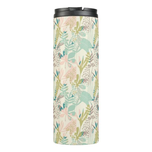 あなたのモノグラム|のモダンの花柄パターンを加えて下さい タンブラー (裏面)