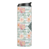 あなたのモノグラム|アリシアのバラのストライプパターンを加えて下さい タンブラー (回転左)