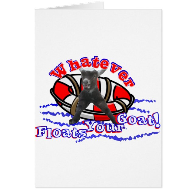 あなたのヤギを浮かべるものは何でも (正面)