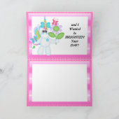 あなたのユニコーンの考えること挨拶状 カード (内部)