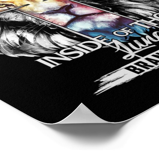 あなたのライオンをブランドンマーチ湖の外にイエスを賞賛しなさい ポスター (角)